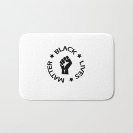 Black Lives Matter Bath Mat | Africanamerican, Blackpeople, Antiracism, Blacklivesmatter, Blackpower, Activism, Solidarity, Black, Injustice, Nojustice 