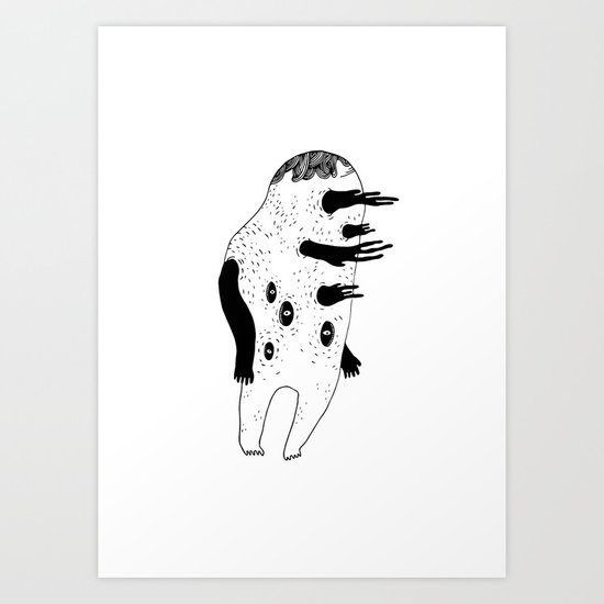 GRUFF MONSTER Art Print