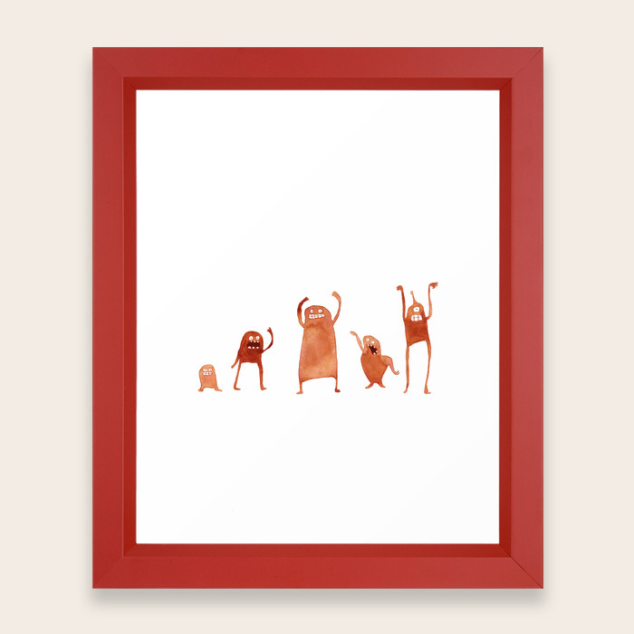 Monster Dance Party Framed Art Print By Nicalorber Society6 Check out qoqx's art on deviantart. society6