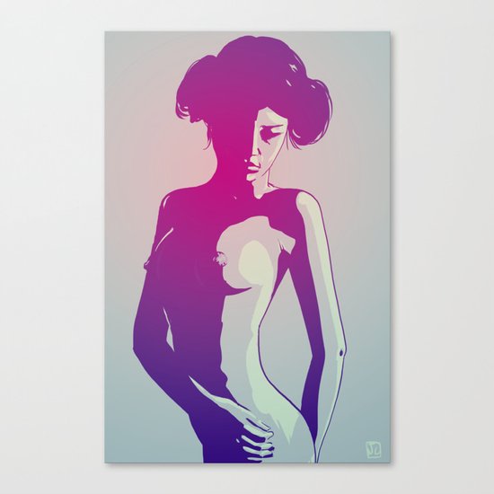 Nude Princess Leia Canvas Print
