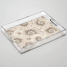 Nautilus Shell Pattern Acrylic Tray