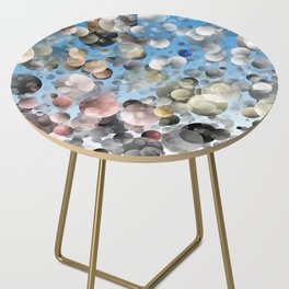 Abstract Overlapping Circles Side Table