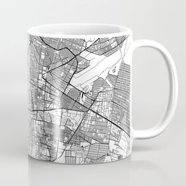 Mexico City White Map Coffee Mug