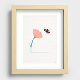 Bumble Bee Recessed Framed Print