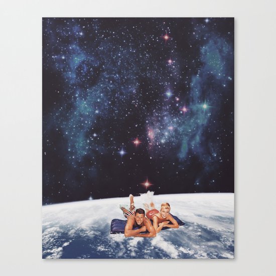 Swimming under the Stars Canvas Print