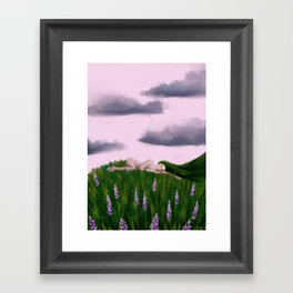Lady Grass Framed Art Print
