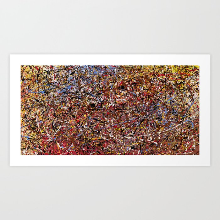 ELECTRIC 071 - Jackson Pollock style abstract design art, abstract