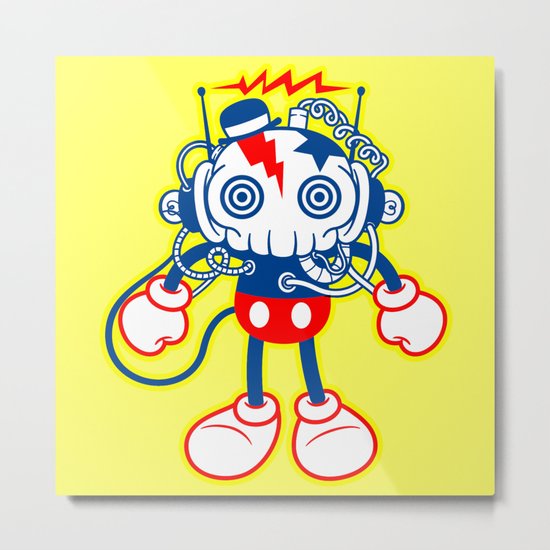 skull bolt Metal Print