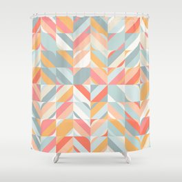 Abstract geometric seamless pattern in scandinavian style Shower Curtain