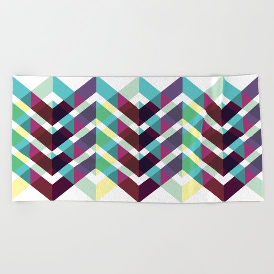 Zig Zag Pattern Beach Towel