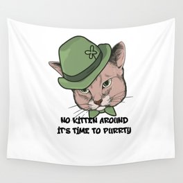 Time to Purrty! Wall Tapestry