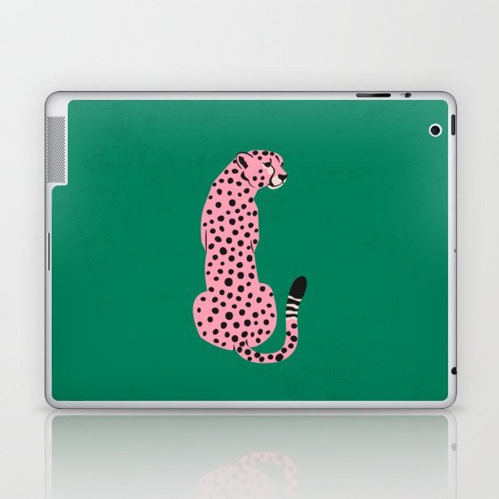 The Stare: Pink Cheetah Edition Laptop & iPad Skin