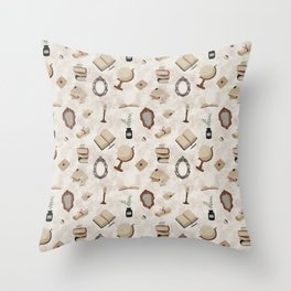 Light Academia Throw Pillow