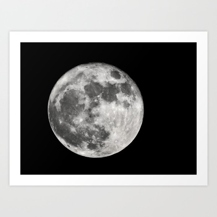 Super moon Art Print