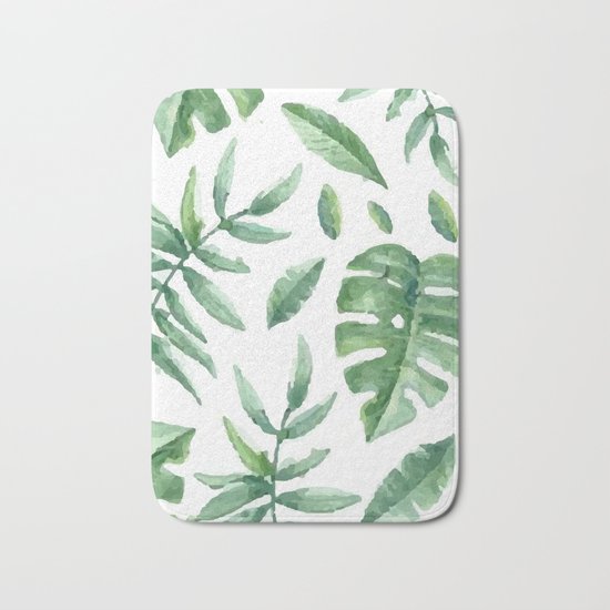 Leaf background Bath Mat