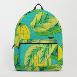 Banana Jungle - Blue Backpack