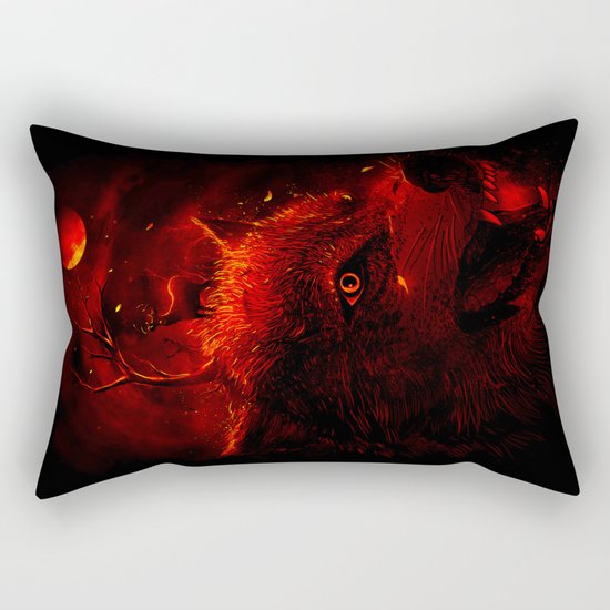 Red Dream Rectangular Pillow