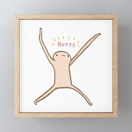 Honest Blob - Butts Framed Mini Art Print