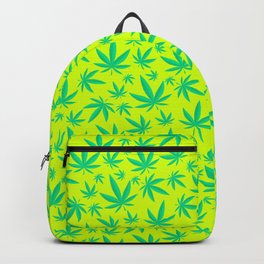 Weed Pattern Backpack
