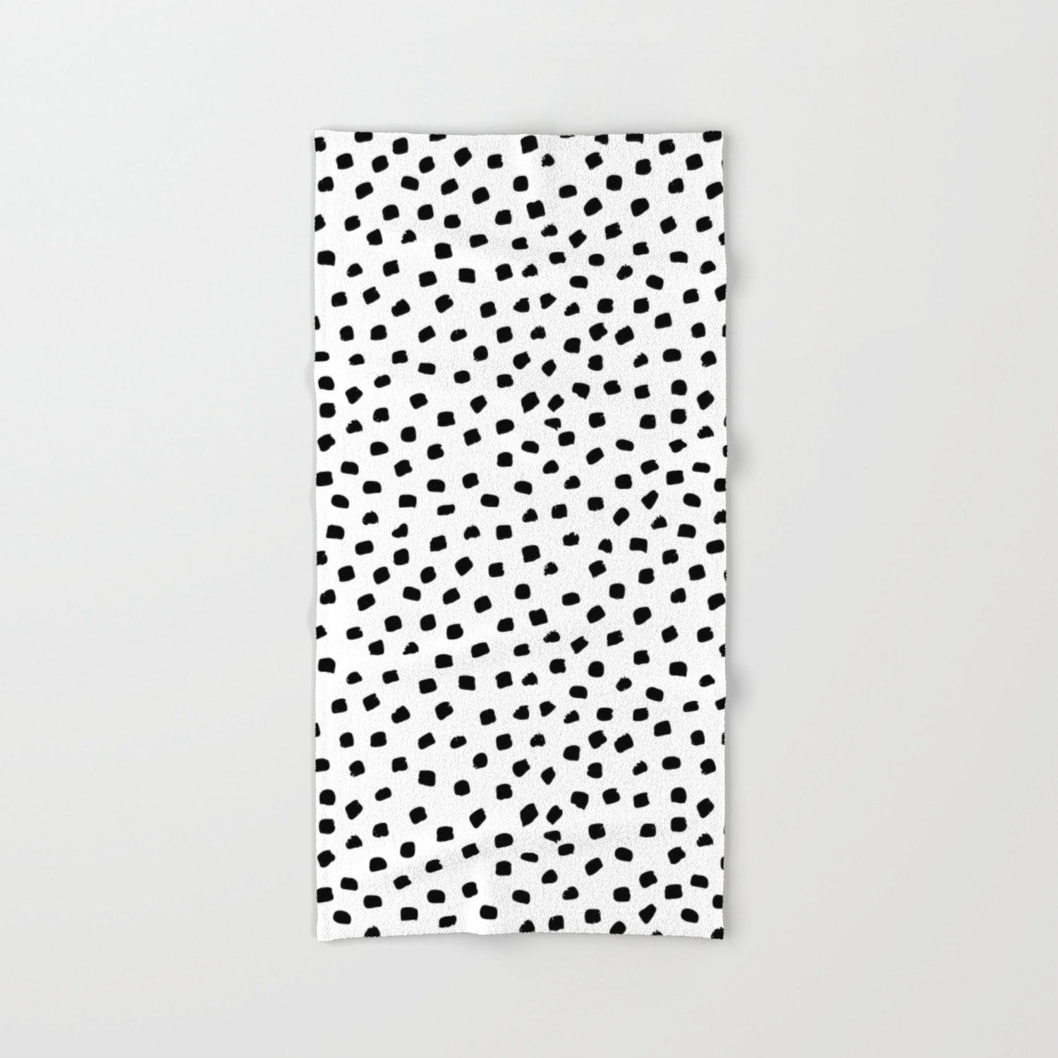 black & white bath towels