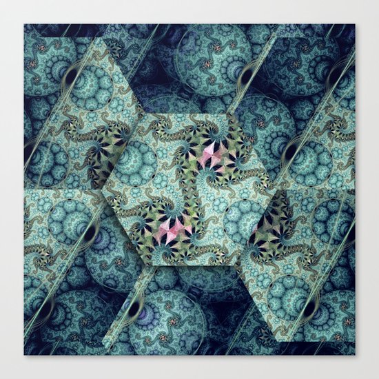 Amazing patterns in cubes and orbs Canvas Print