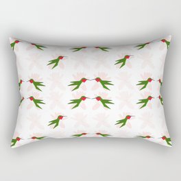 Small Hummingbird Shimmer Cheeks Rectangular Pillow