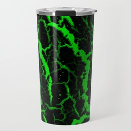 Cracked Space Lava - Green Travel Mug