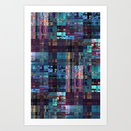 Pixel Sorting 122 Art Print