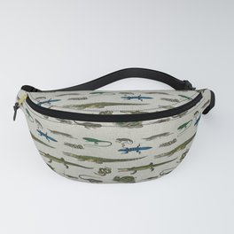 Reptiles vintage pattern Fanny Pack