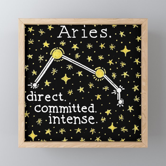 Aries Constellation Framed Mini Art Print