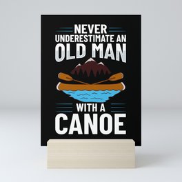 Canoeing Paddle Kayak Canoe Boat Kayaking Mini Art Print