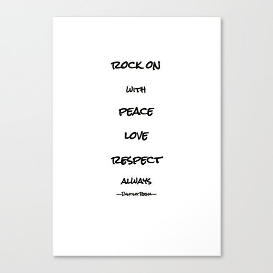 my life mantra Canvas Print