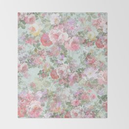 Vintage Floral Throw Blankets For Any Room Or Decor Style Society6