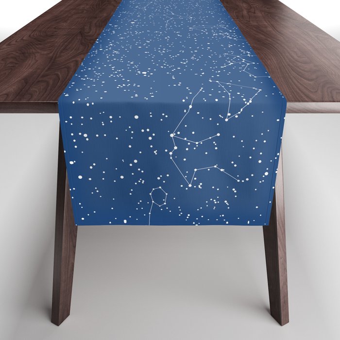 Night Sky Star Map Table Runner