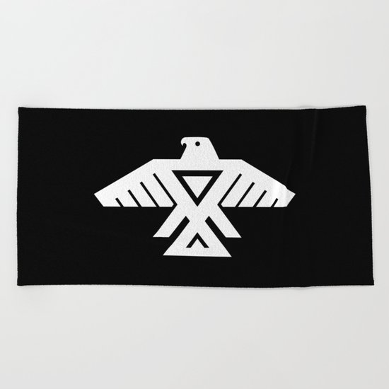 Thunderbird flag - Inverse edition version Beach Towel