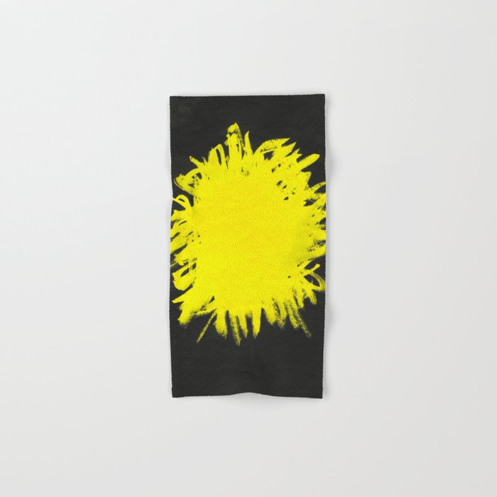 Yellow And Black Hand Bath Towel By Theusualdesigners Society6