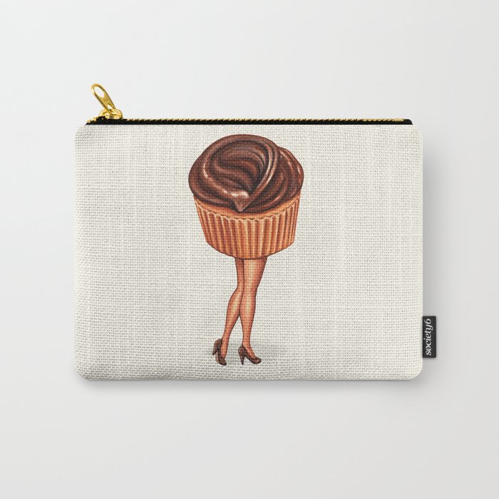 Chocolate Cupcake Pin-Up Carry-All Pouch