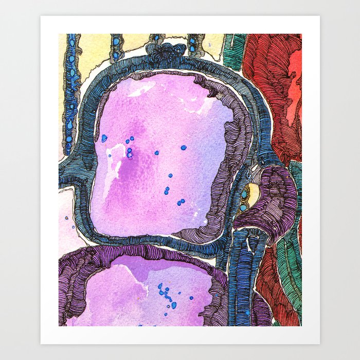 Purple Chair Art Print