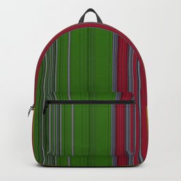 MOTLEY 05 Backpack | Varicolored, Abstract, Digital Manipulation, Fringes, Various, Colorful, Retro, Pattern, Vintage, Graphicdesign 