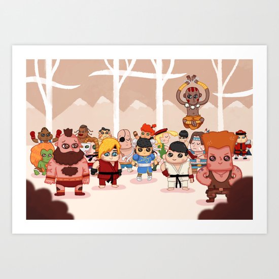 Street Fighters Art Print