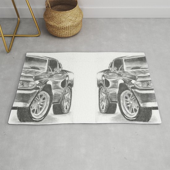 Mustang Rug By Wnanamkin Society6