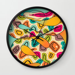 Colorful Snake Wall Clock