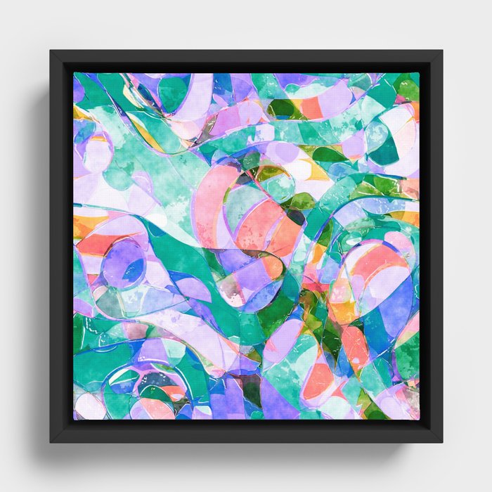 Bright Abstract 3 Framed Canvas