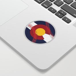 Colorado Flag Baseball Sticker
