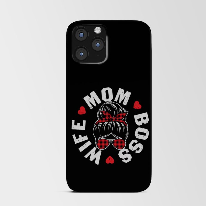 Wife Mom Boss iPhone Card Case