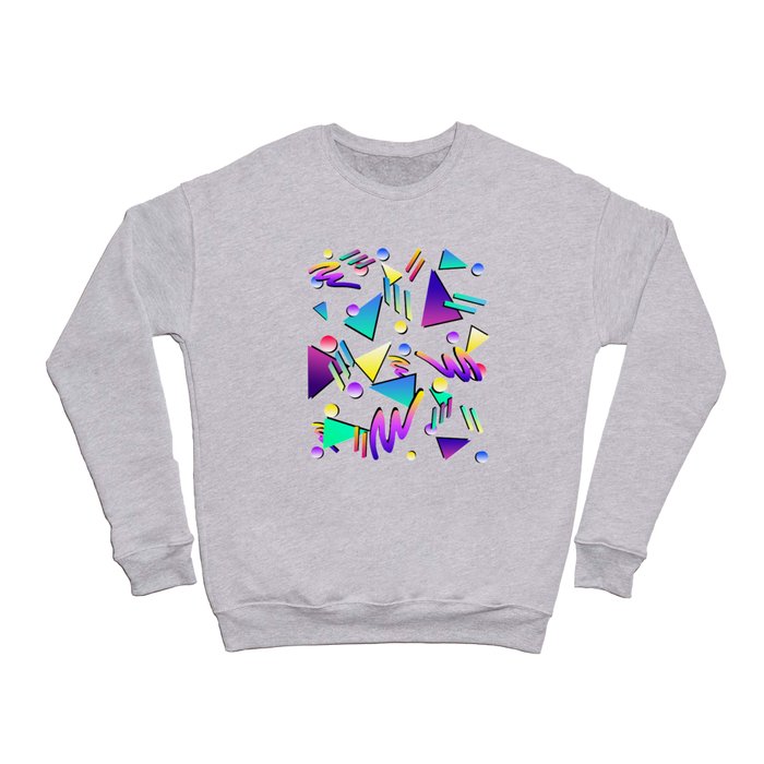 Memphis style 80 s arcade retro geometric pattern Crewneck