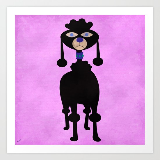 The Tiki Poodle Art Print