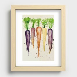 Happy carrots! Recessed Framed Print