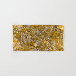 Berlin, Germany - Map Artistic Print Hand & Bath Towel