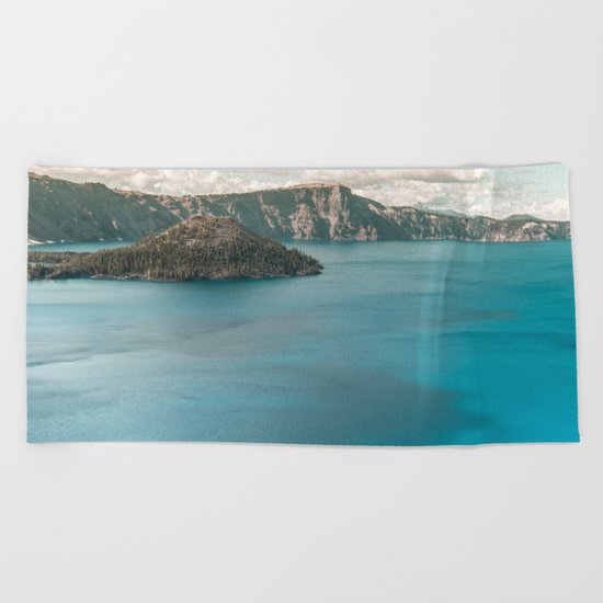 Summer At The Lake Beach Towel